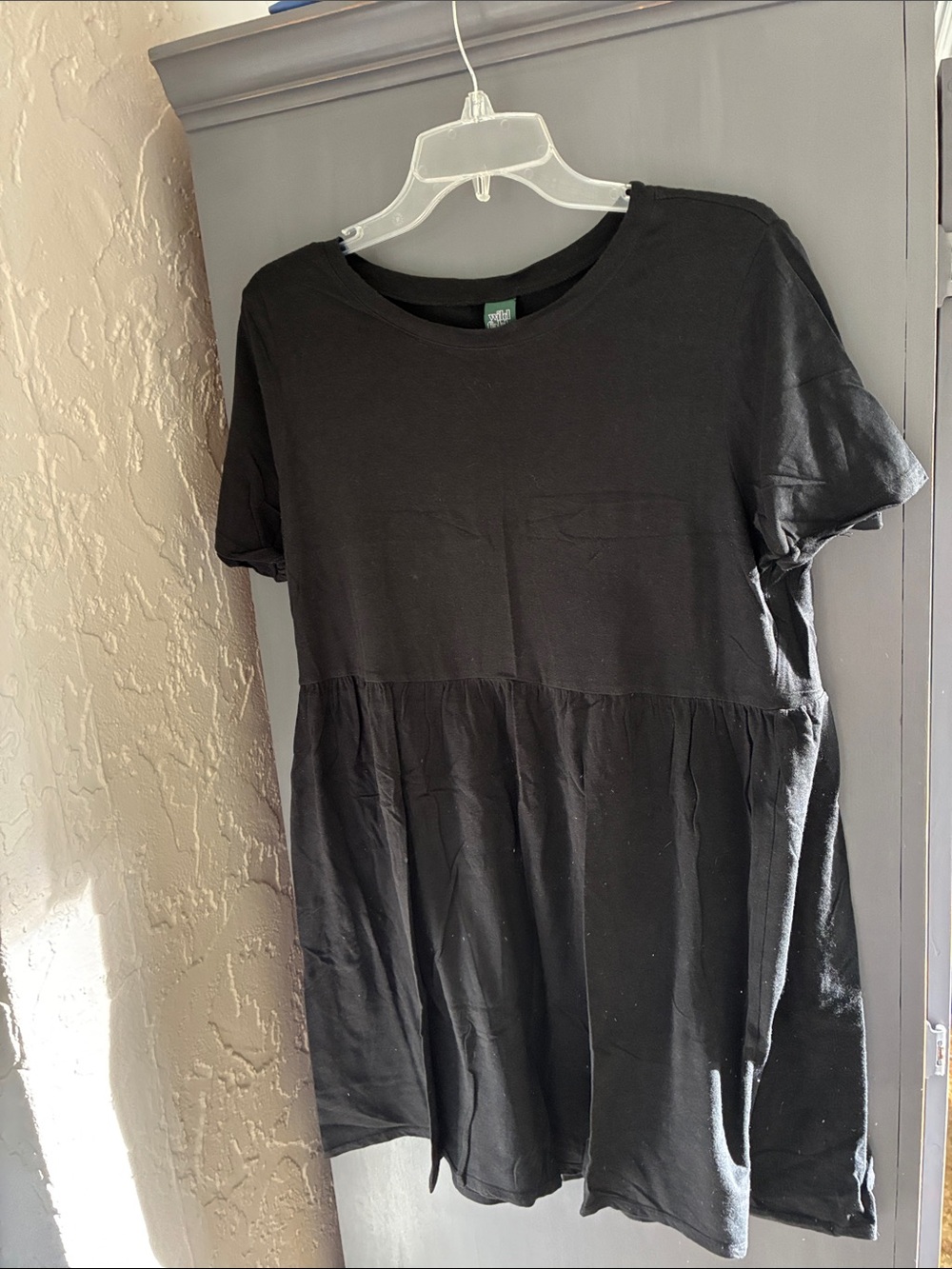 Black V-Neck Short Sleeve Women's dress Wild Fable oversize